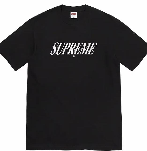 black and L T-shirt 22FW M XL sleeved logo S white Shot Slap letter short capital Tee 0522